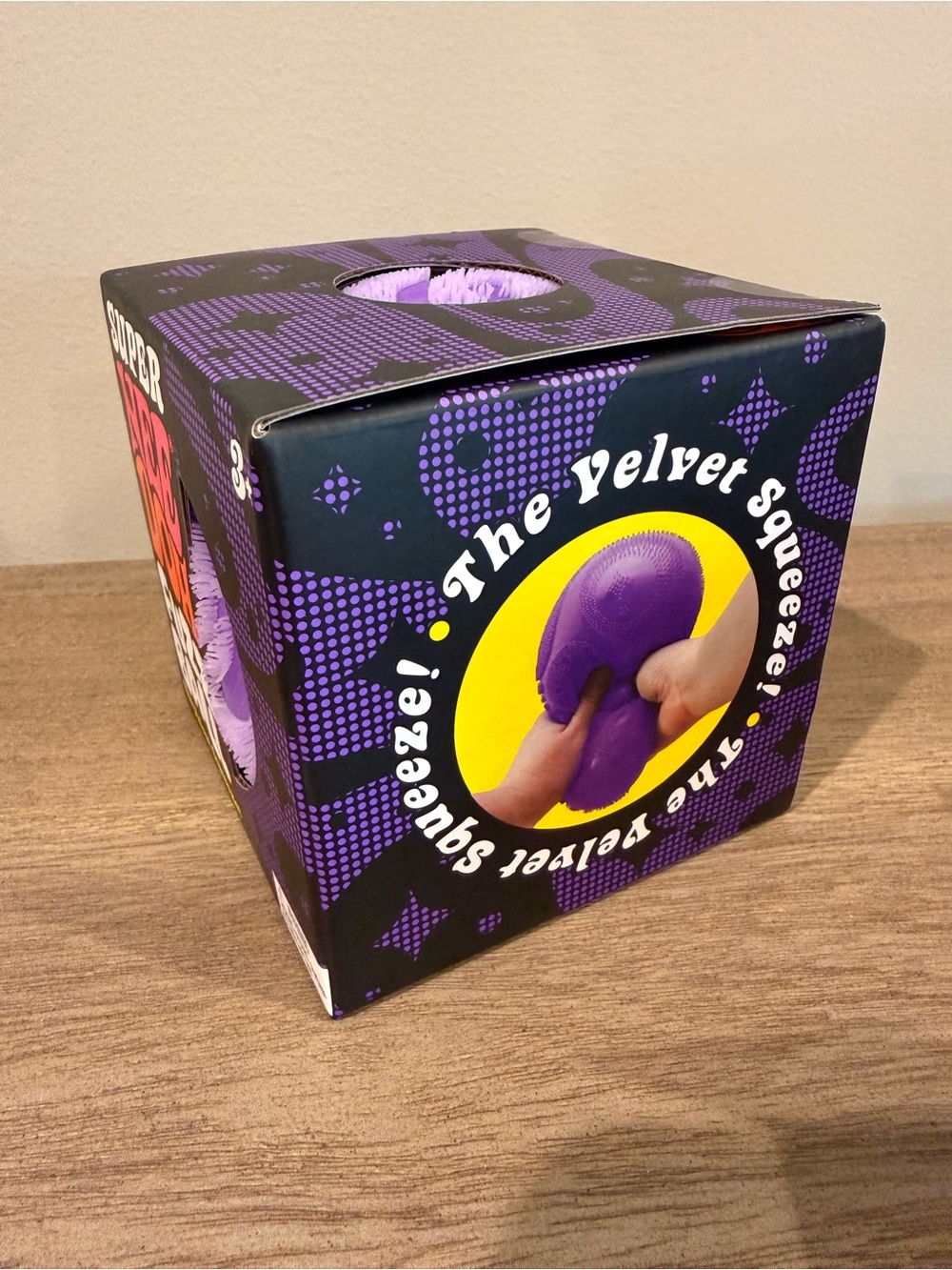 Super NeeDoh Fuzz Ball - Purple Velvet Squeeze - Picture 3 of 3